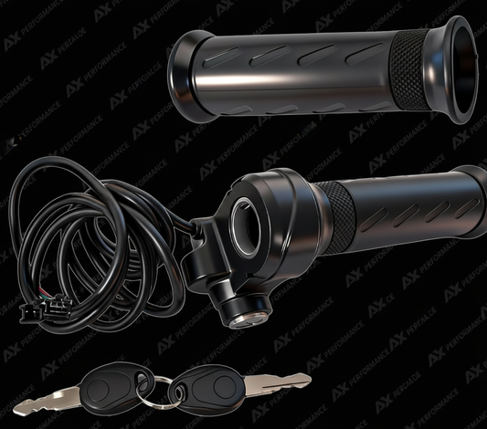 E-bike Throttle with AX Performance Black Background